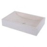 Vasque à poser rectangulaire en marbre crème 60cm RSB-D CREAM