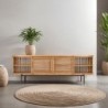 Meuble TV arrondi teck recyclé 160cm d-bodhi COCO 2 portes