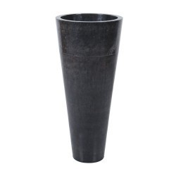 Vasque totem en marbre noir Ø40cm PA22-FP BLACK