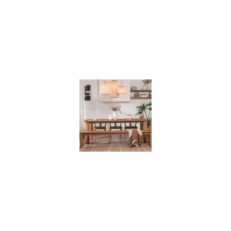 Table repas design teck massif recyclé 190cm DINO d-bodhi