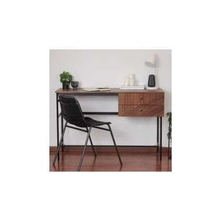 Bureau bois recyclé et métal 120cm MAIA