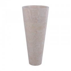 Vasque totem en marbre crème Ø40cm lisse PA22-FP CREAM