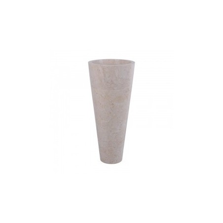 Vasque totem en marbre crème Ø40cm lisse PA22-FP CREAM