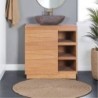 Meuble salle de bain bois massif 80 cm teck massif BAIN