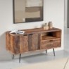 Meuble télé en bois recyclé industriel MELISSA 115cm