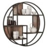 Grande étagère murale ronde bois recyclé 120cm dbodhi TUAREG