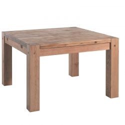 Table carrée extensible en chêne 140cm Lodge LODTACA 140