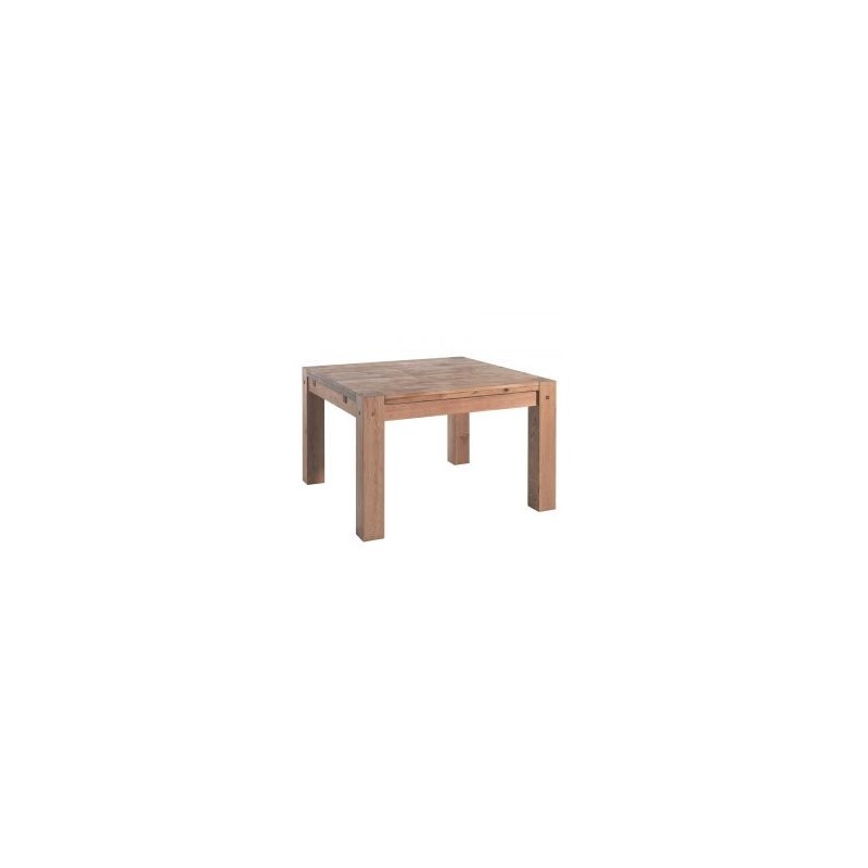 Table carrée extensible en chêne 140cm Lodge LODTACA 140
