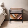Chevet bois et métal 45cm RITA Kayu Intérieur