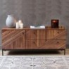 Meuble TV bois recyclé et métal 120cm MAIA