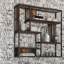 Etagère murale industrielle bois recyclé 100cm dbodhi TUAREG