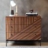 Commode 3 tiroirs bois recyclé et métal 90cm MAIA