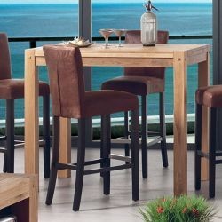 Mange debout bois de chêne 120cm pour 4 à 6 personnes Lodge