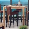 Mange debout bois de chêne 120cm pour 4 à 6 personnes Lodge