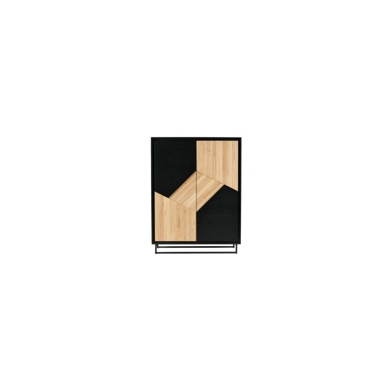 Armoire 2 portes en chêne et pin 115cm Casita TRAARM 2P