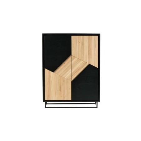 Armoire 2 portes en chêne et pin 115cm Casita TRAARM 2P