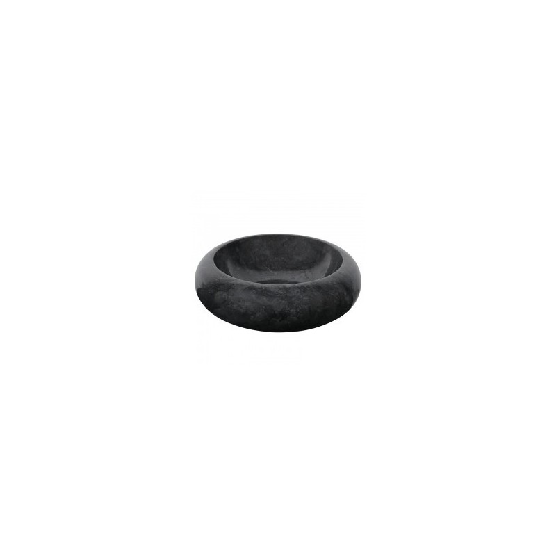 Vasque ronde à poser en marbre noir Ø40cm DN-P BLACK