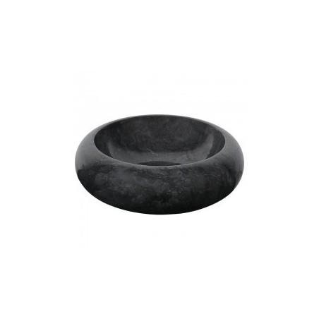 Vasque ronde à poser en marbre noir Ø40cm DN-P BLACK