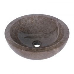 Vasque ronde à poser en marbre gris Ø40cm KC-P GREY