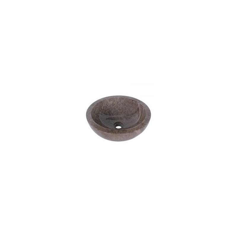 Vasque ronde à poser en marbre gris Ø40cm KC-P GREY