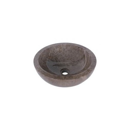 Vasque ronde à poser en marbre gris Ø40cm KC-P GREY