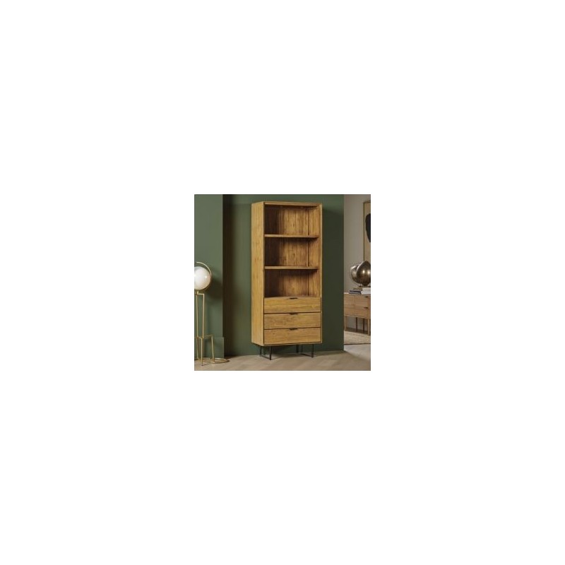 Bibliothèque colonne en teck recyclé 80cm BAHIA Casita BAHETA 205
