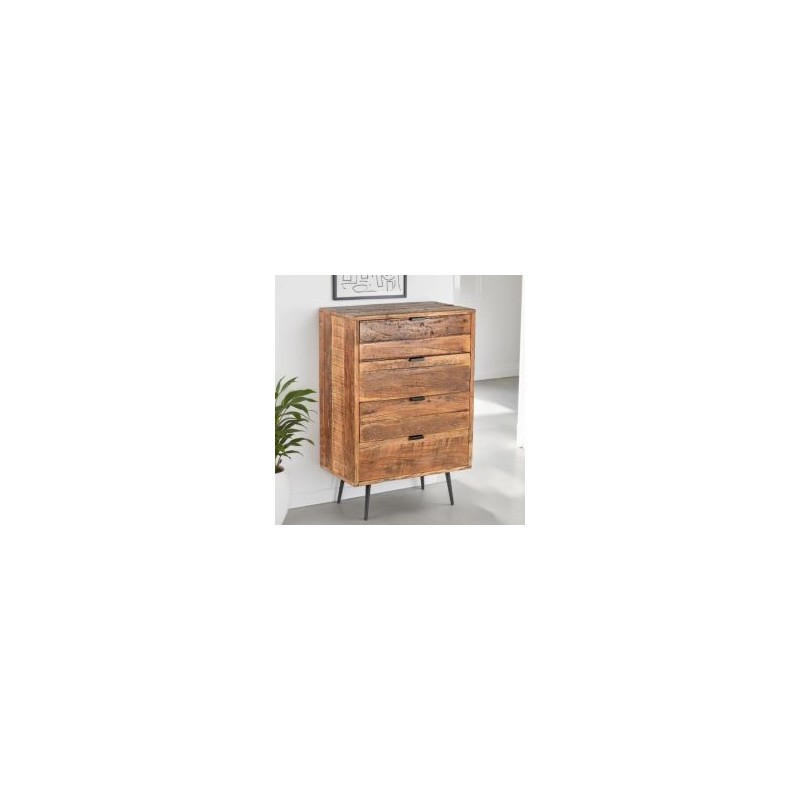 Commode en bois recyclé industriel MELISSA 70cm