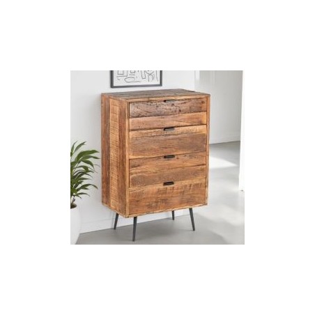 Commode en bois recyclé industriel MELISSA 70cm