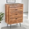 Commode en bois recyclé industriel MELISSA 70cm