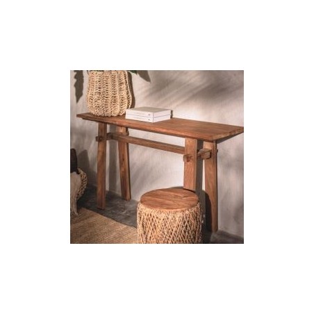 Console d'entrée en teck massif recyclé 140 cm d-bodhi ARTISAN