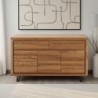 Buffet moderne en chêne massif huilé 145cm Wave Casita