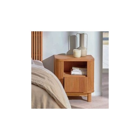 Chevet de lit arrondi en chêne 50cm WINTON Casita