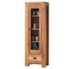 Vitrine bois massif 1 porte 1 tiroir 59cm Lodge Casita