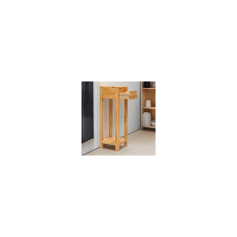 Bout de canapé en bois massif de chêne 30cm JONAS