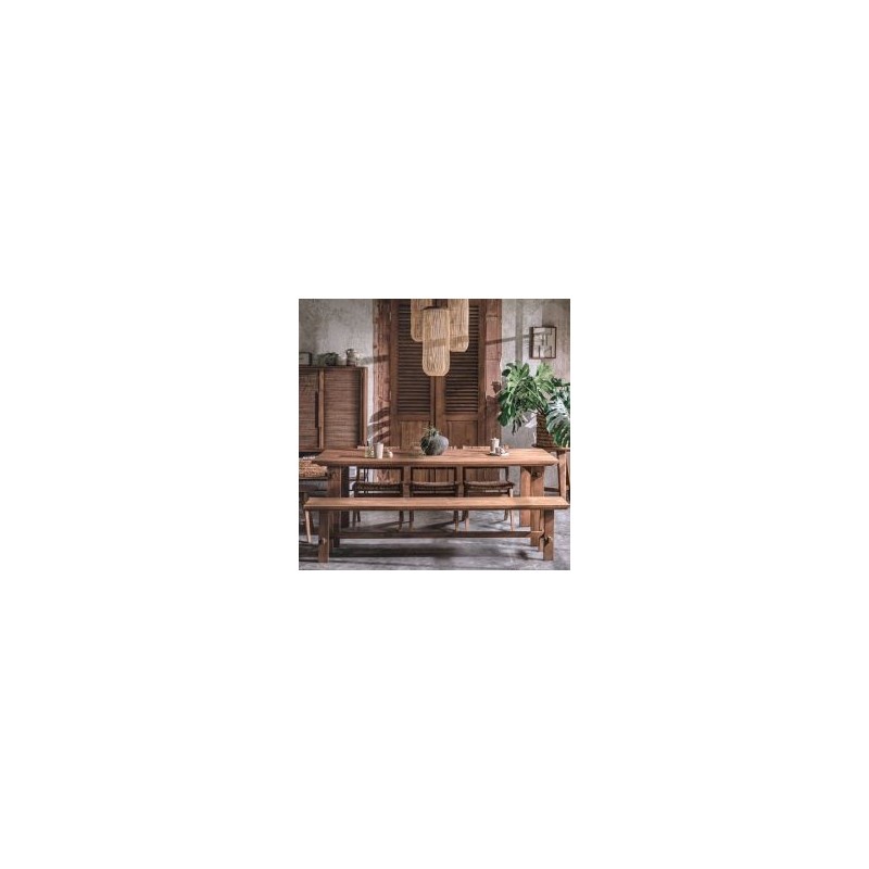 Table à manger rectangulaire en teck massif recyclé 220cm d-bodhi ARTISAN