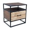Chevet bois et métal 45cm NOA