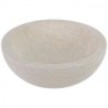 Vasque ronde à poser en marbre crème Ø40cm KC-P CREAM