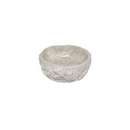 Vasque lave-mains à poser marbre beige BAIN 30 à 39 cm