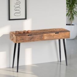 Console industrielle bois recyclé MELISSA 120cm
