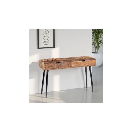 Console industrielle bois recyclé MELISSA 120cm