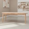 Table à manger ronde chêne massif extensible Ø110cm JONAS