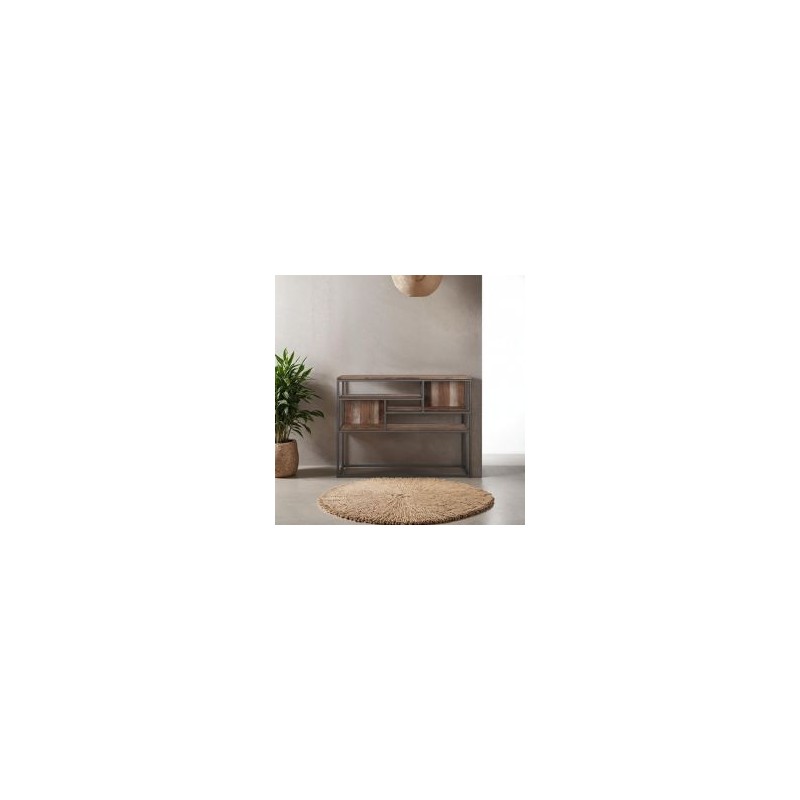 Console bois recyclé et métal dbodhi TUAREG 125cm