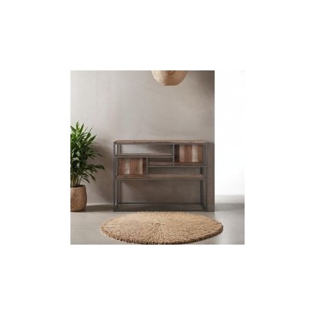 Console bois recyclé et métal dbodhi TUAREG 125cm