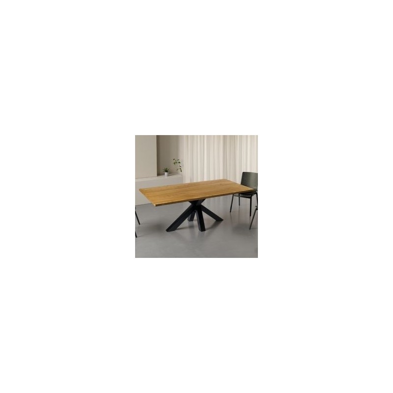 Table industrielle frêne et pied métal 200cm SYDNEY Casita
