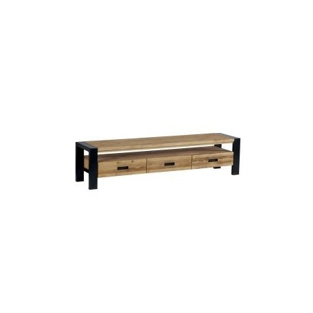 Meuble TV pin et métal 180cm Lugano Casita LUNTV300
