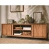 Meuble tv teck recyclé et pieds métal noir 171cm d-bodhi OUTLINE