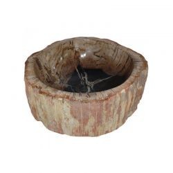 Vasque lave-mains bois fossilisé BAIN 30 à 39 cm