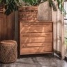 Commode 3 tiroirs teck massif recyclé 84cm d-bodhi OUTLINE