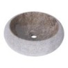 Vasque ronde à poser  en marbre gris Ø40cm DN-G GREY