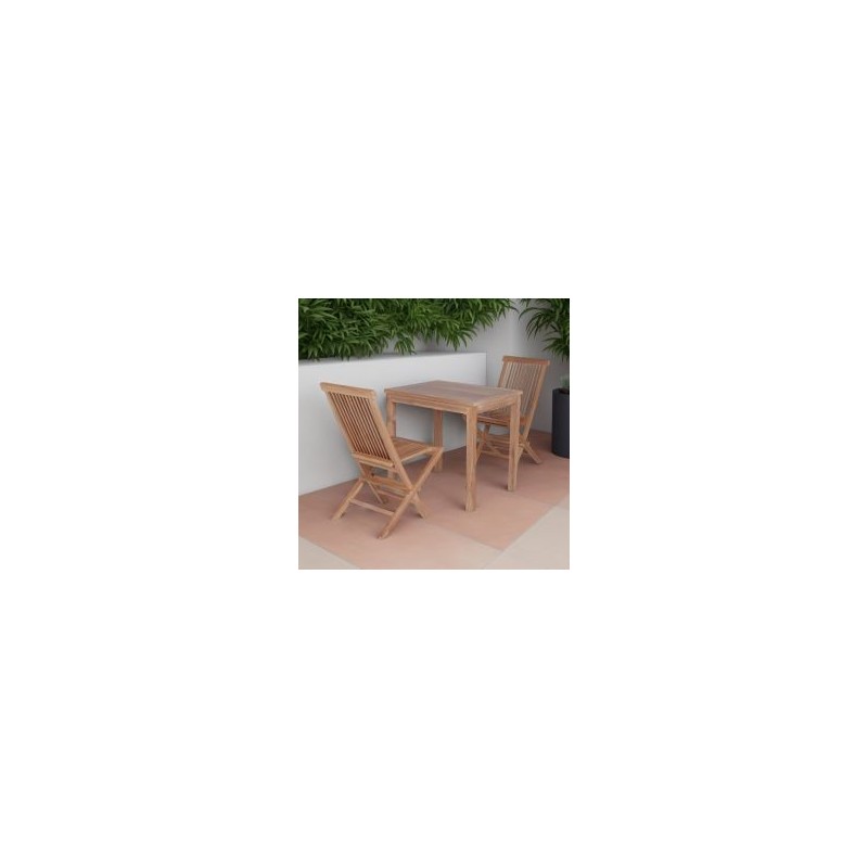 Table teck pour extérieur 80x60cm